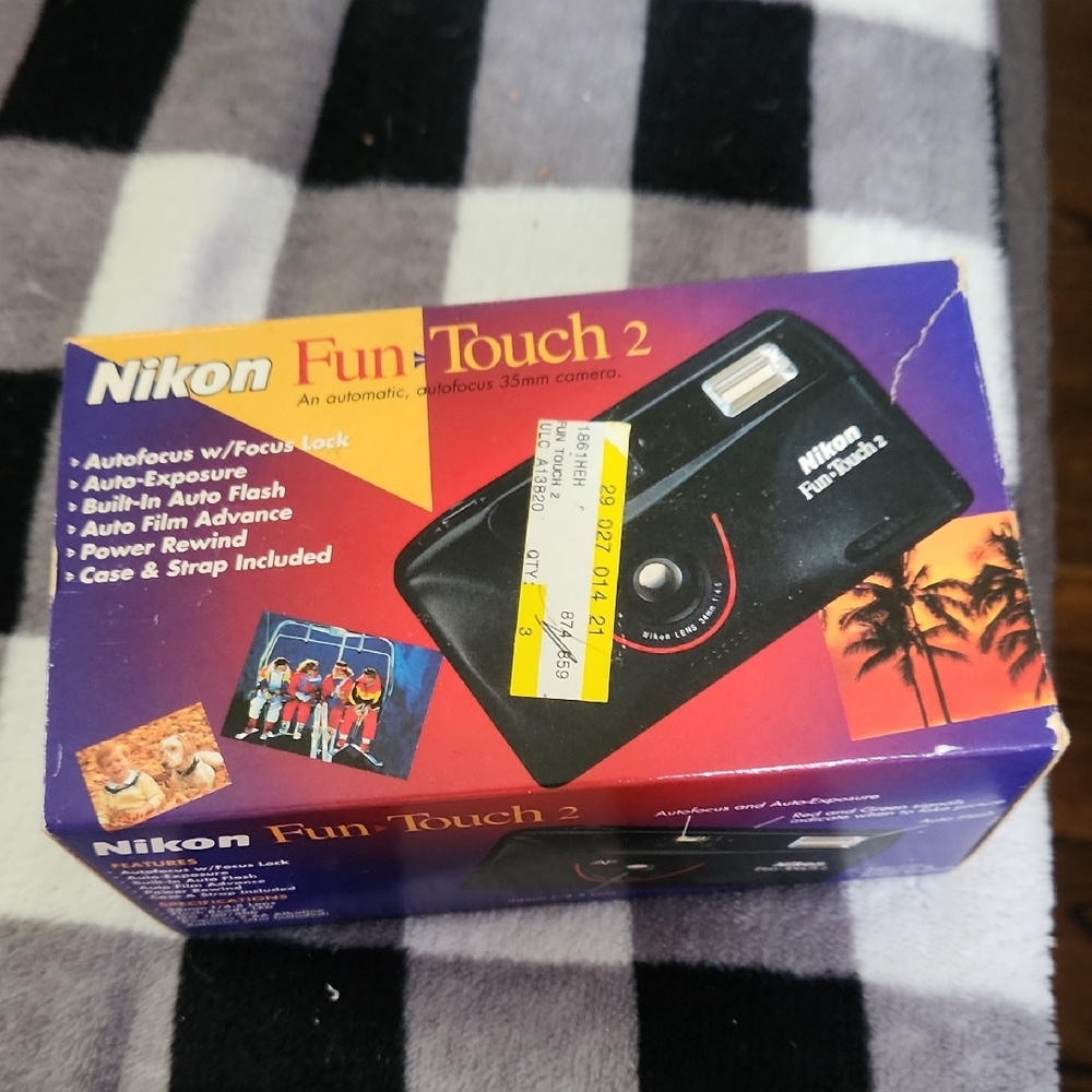 Nikon Fun Touch 2 Black Camera with Red Accents